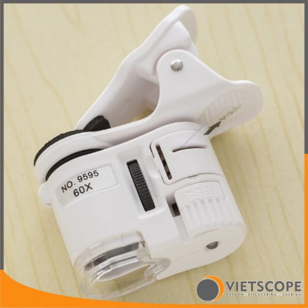kính hiển vi mini 60x kèm đèn LED UV