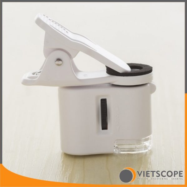 kính hiển vi mini 60x kèm đèn LED UV
