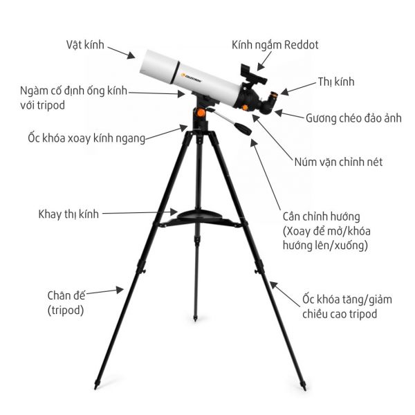 Kính thiên văn khúc xạ Celestron SCTW 80 - 805A