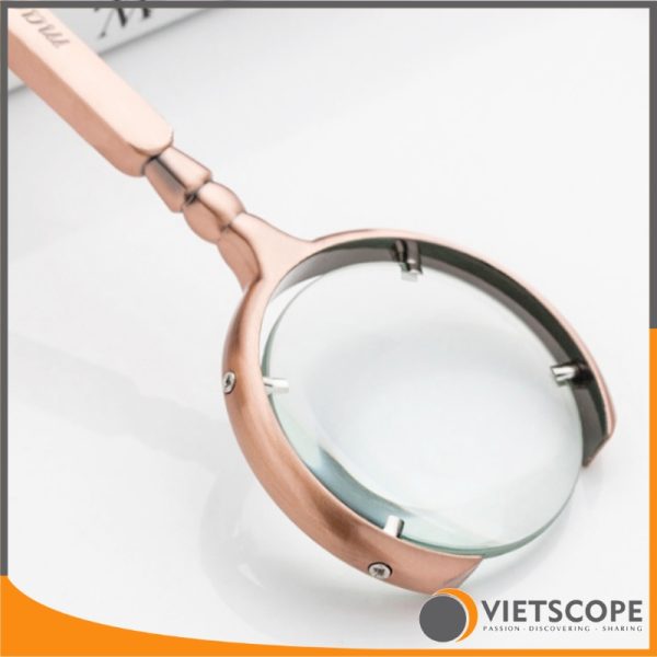 Kính lúp Nga Russia Magnifier 60mm màu Đồng Xước