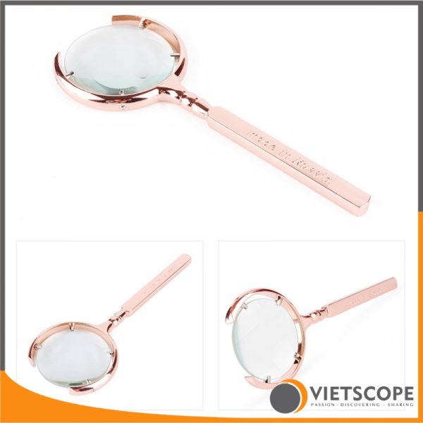 Kính lúp Nga Russia Magnifier 60mm màu Đồng Xước