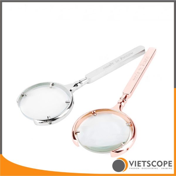 Kính lúp Nga Russia Magnifier 60mm màu Đồng Xước
