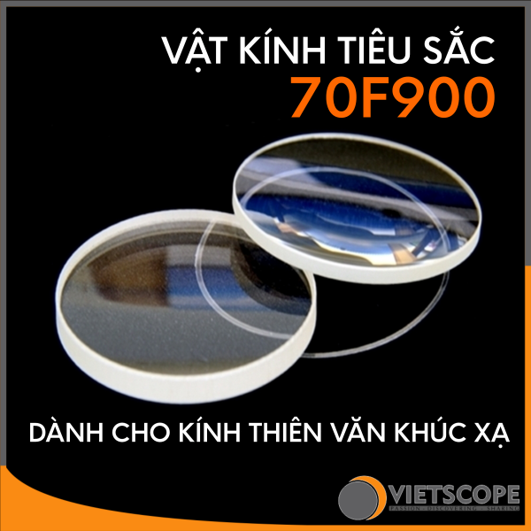 Vật kính tiêu sắc 70f900 cho kính thiên văn khúc xạ