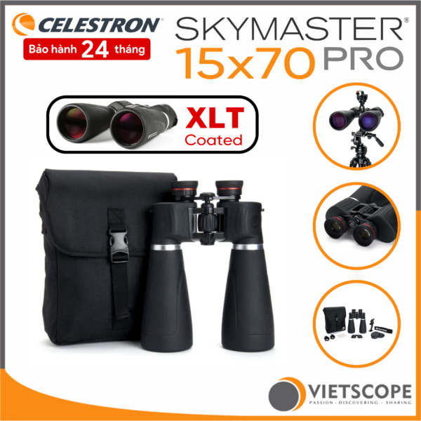 Ống Nhòm Celestron SkyMaster Pro 15x70 Cao Cấp Quan Sát Thiên Văn, Ngắm Sao, Dã Ngoại